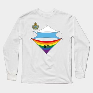 San Marino  pride flag Long Sleeve T-Shirt